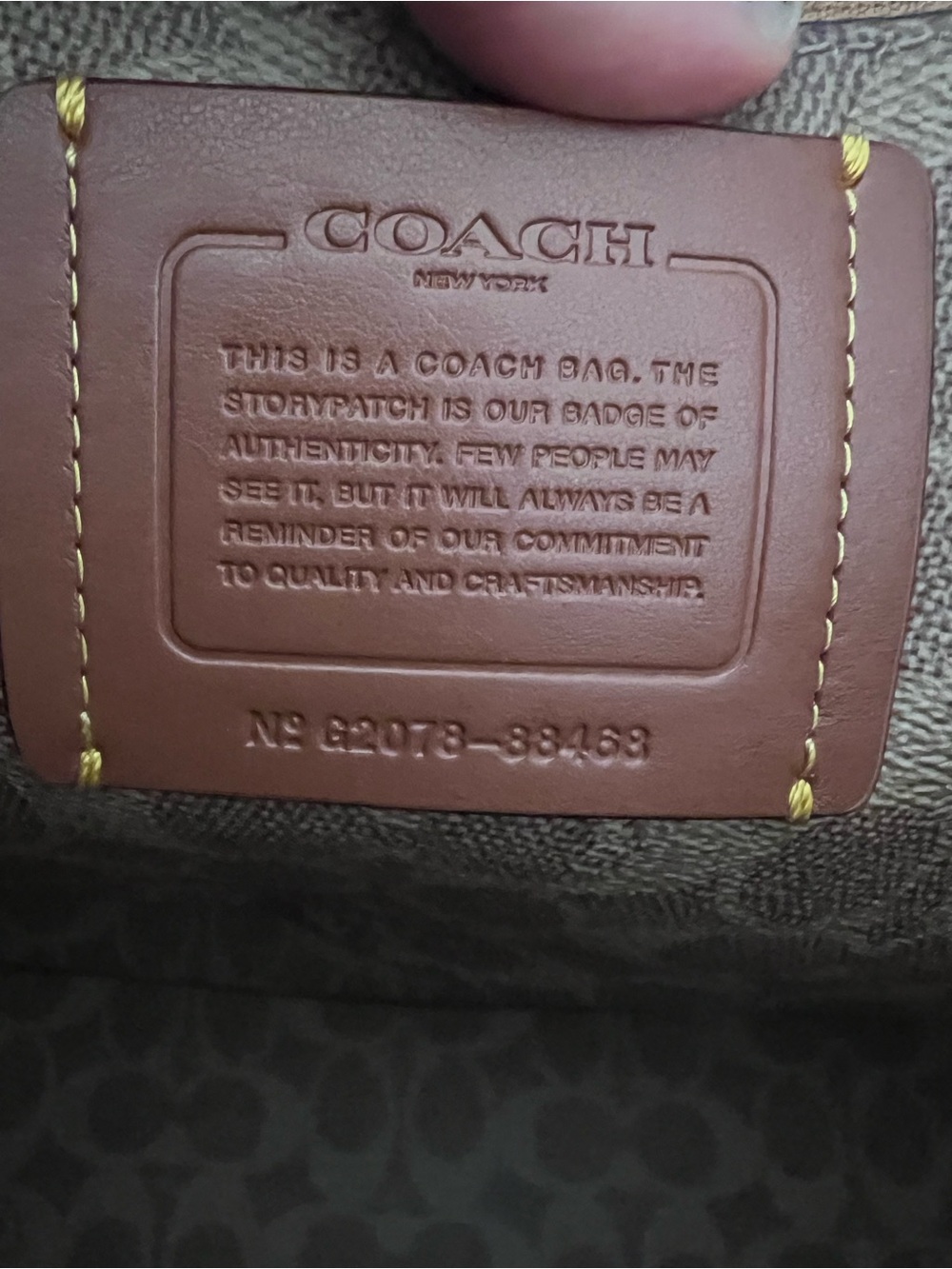Coach Mustard Yellow Pebble Leather Tote with Charm Tag - Picture 6 of 7